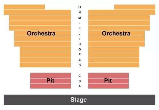 seating chart for Emmett Robinson Theatre At College of Charleston - Endstage - eventticketscenter.com