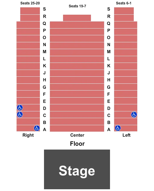 seating chart for Empire Arts Center - End Stage - eventticketscenter.com
