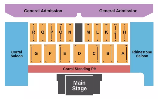 seating chart for Empire Polo Field - Stagecoach 2 - eventticketscenter.com