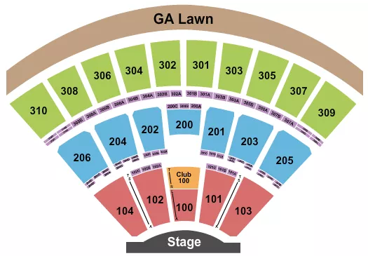 seating chart for Empower Federal Credit Union Amphitheater at Lakeview - Endstage 3 - eventticketscenter.com