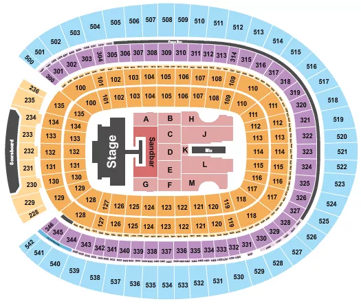 seating chart for Empower Field At Mile High - Kenny Chesney 1 - eventticketscenter.com