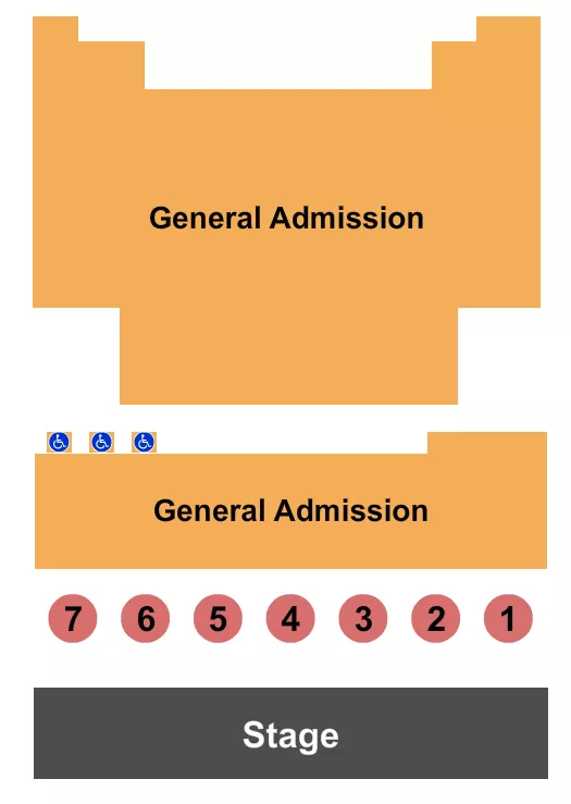 seating chart for Empress Theatre - GA & Tables - eventticketscenter.com