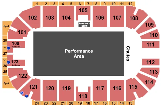 seating chart for Ovintiv Events Centre - Open Floor - eventticketscenter.com