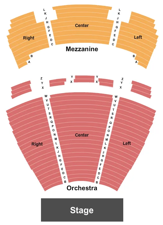 seating chart for Encore Theatre At Wynn Las Vegas - End Stage - eventticketscenter.com