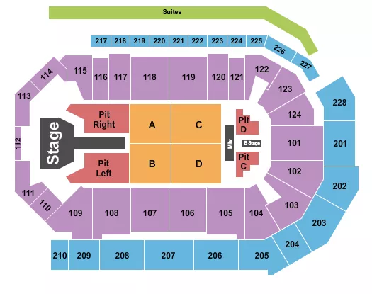 seating chart for Enmarket Arena - Brandon Lake - eventticketscenter.com