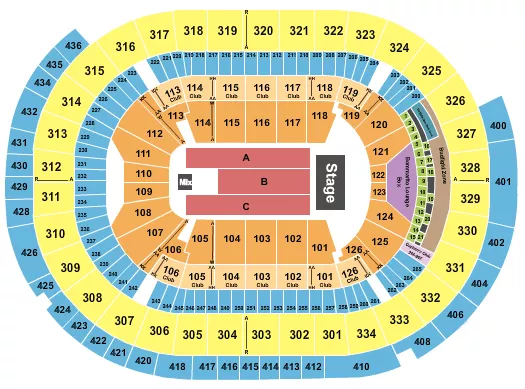 seating chart for Enterprise Center - 1975 - eventticketscenter.com
