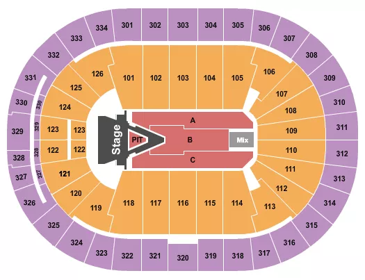 seating chart for Enterprise Center - Aerosmith 2023 - eventticketscenter.com