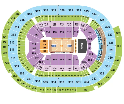 seating chart for Enterprise Center - Basketball - Globetrotters - eventticketscenter.com