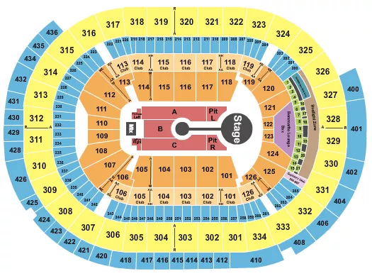 seating chart for Enterprise Center - Brandon Lake - eventticketscenter.com