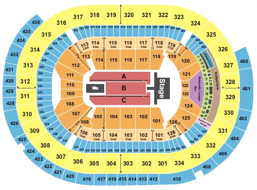 seating chart for Enterprise Center - Bryan Adams - eventticketscenter.com