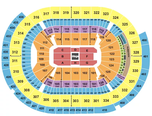 seating chart for Enterprise Center - Center Stage 1 - eventticketscenter.com