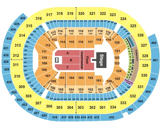 seating chart for Enterprise Center - Cody Johnson - eventticketscenter.com