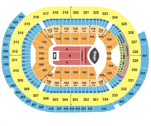 seating chart for Enterprise Center - Eric Church - eventticketscenter.com