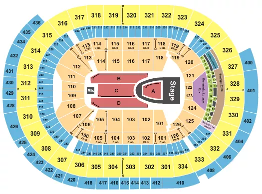 seating chart for Enterprise Center - For King and Country - eventticketscenter.com