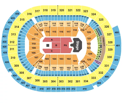 seating chart for Enterprise Center - Ghost - eventticketscenter.com