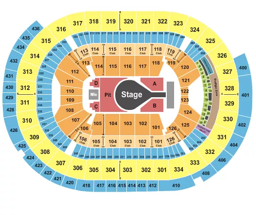 seating chart for Enterprise Center - Kacey Musgraves - eventticketscenter.com