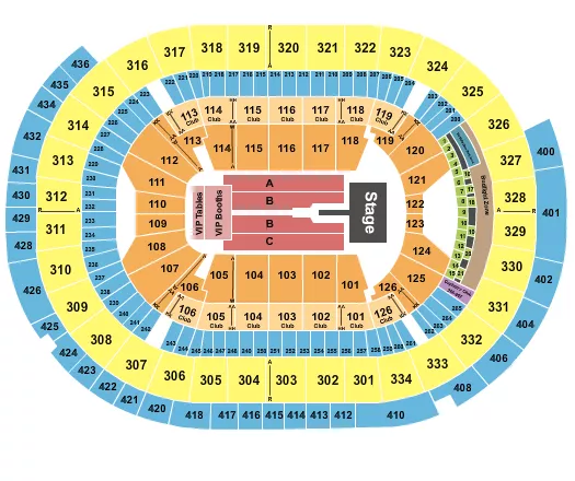 seating chart for Enterprise Center - Mary J. Blige - eventticketscenter.com