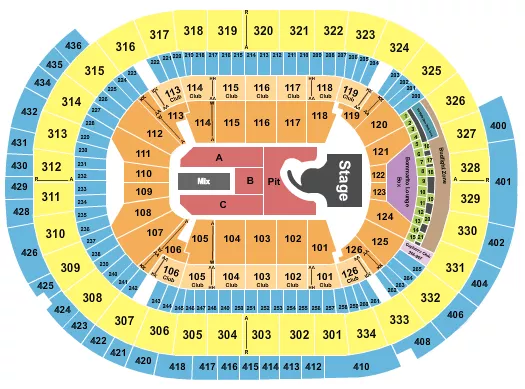 seating chart for Enterprise Center - Megan Moroney - eventticketscenter.com