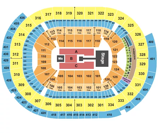 seating chart for Enterprise Center - Nicki Minaj - eventticketscenter.com