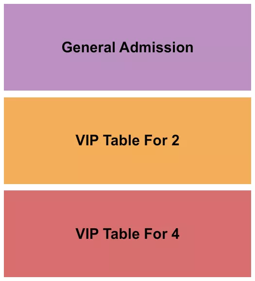 seating chart for Epiphany Hall at Epiphany Center for the Arts - GA/VIP Table - eventticketscenter.com