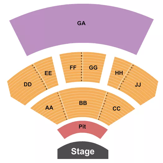 seating chart for Epstein Family Amphitheater - Endstage Pit - eventticketscenter.com