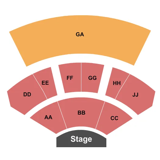 seating chart for Epstein Family Amphitheater - End Stage - eventticketscenter.com