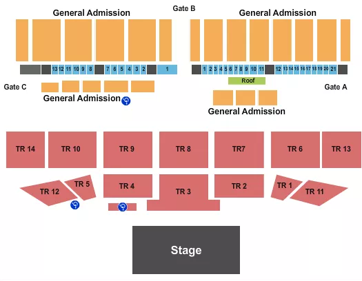 seating chart for Erie County Fairgrounds in Hamburg - Endstage 3 - eventticketscenter.com