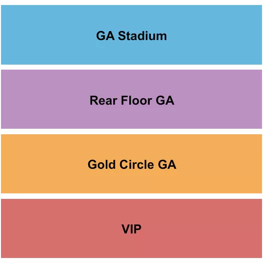 VIP/Gold/Stadium Seating Map