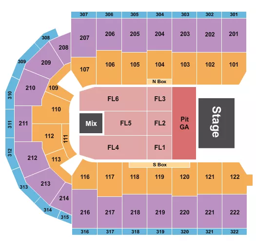 seating chart for Erie Insurance Arena - Breaking Benjamin - eventticketscenter.com
