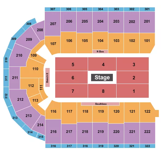 seating chart for Erie Insurance Arena - Nate Bargatze - eventticketscenter.com