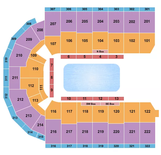 seating chart for Erie Insurance Arena - Disney On Ice - eventticketscenter.com