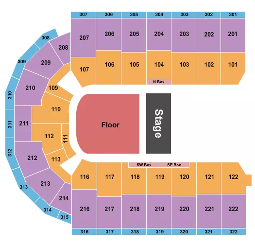 seating chart for Erie Insurance Arena - Endstage GA 2 - eventticketscenter.com