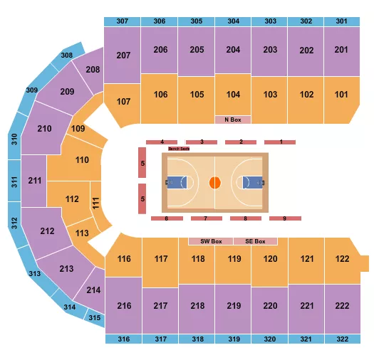 seating chart for Erie Insurance Arena - Harlem Globetrotters - eventticketscenter.com