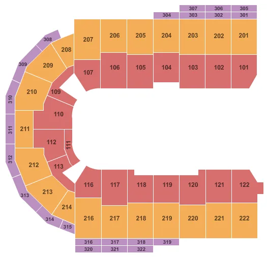 seating chart for Erie Insurance Arena - Open Floor - eventticketscenter.com