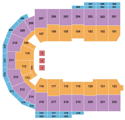 seating chart for Erie Insurance Arena - Paw Patrol - eventticketscenter.com