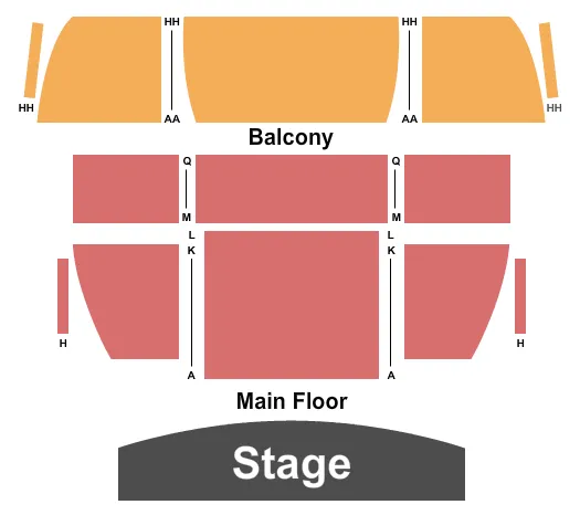 seating chart for Esplanade Arts & Heritage Centre - Endstage 2 - eventticketscenter.com