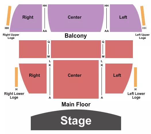 seating chart for Esplanade Arts & Heritage Centre - Endstage 3 - eventticketscenter.com