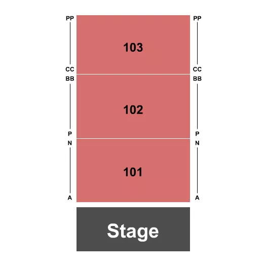 seating chart for Event Center at Harrah's Philadelphia - Endstage - eventticketscenter.com