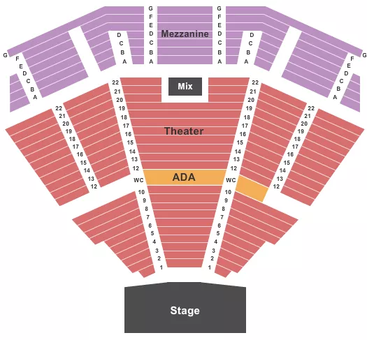 seating chart for Event Centre At Club Regent Casino - End Stage - eventticketscenter.com
