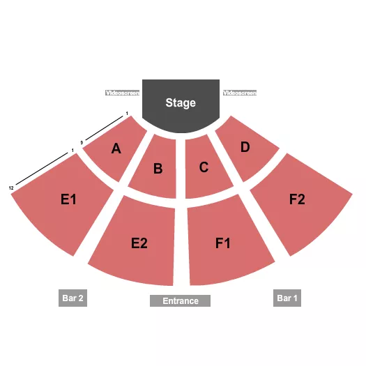 seating chart for Events Center at Pala Casino Spa and Resort - End Stage - eventticketscenter.com