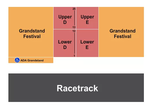 seating chart for Evergreen State Fair - Demolition Derby - eventticketscenter.com