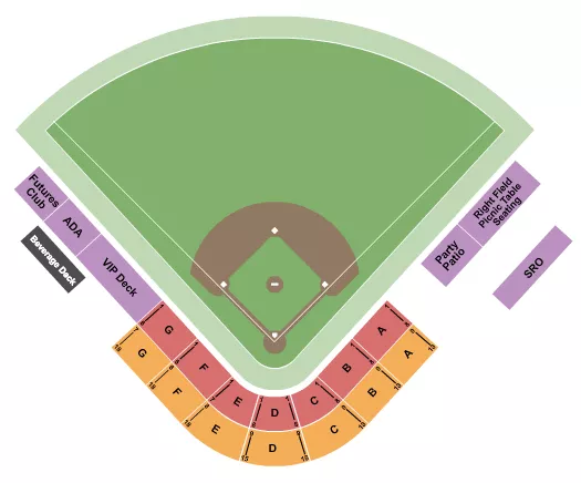 seating chart for Excite Ballpark - Baseball 2 - eventticketscenter.com