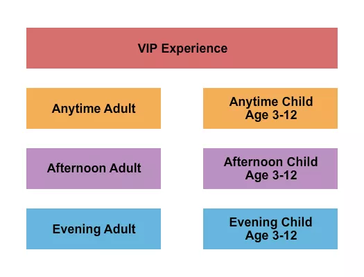 seating chart for Exhibitions at Flamingo Las Vegas - VIP/Anytime/Afternoon/Evening - eventticketscenter.com