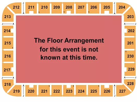 seating chart for ExploreAsheville.com Arena at Harrah's Cherokee Center - Generic Floor - eventticketscenter.com