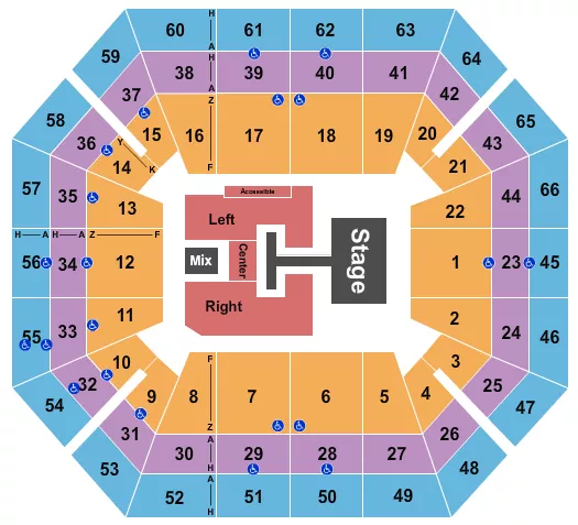 seating chart for ExtraMile Arena - Disney Descendants - eventticketscenter.com