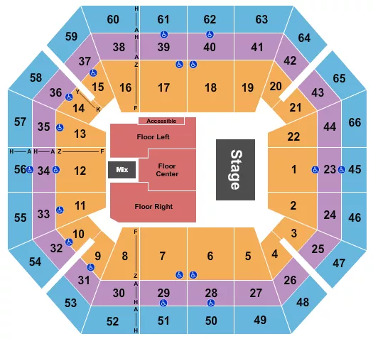 seating chart for ExtraMile Arena - Endstage 2 - eventticketscenter.com