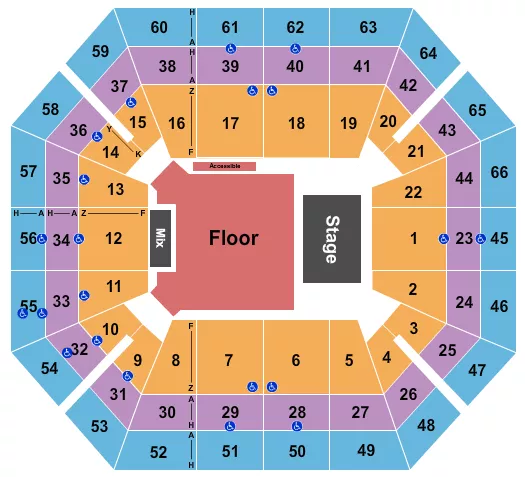 seating chart for ExtraMile Arena - Endstage GA Floor - eventticketscenter.com