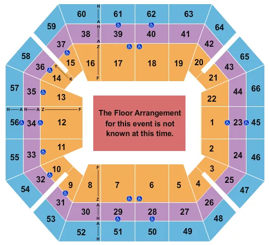 seating chart for ExtraMile Arena - Generic Floor - eventticketscenter.com