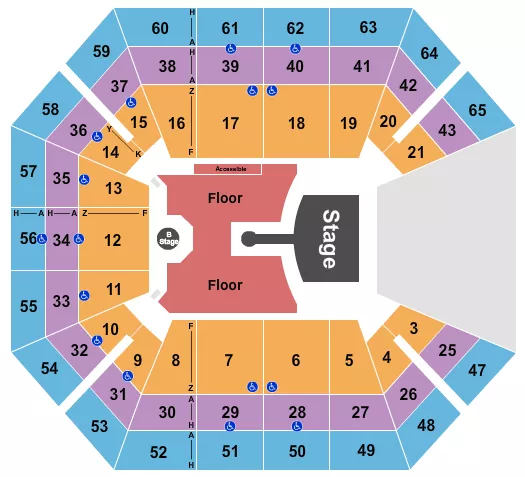 seating chart for ExtraMile Arena - Greta Van Fleet - eventticketscenter.com