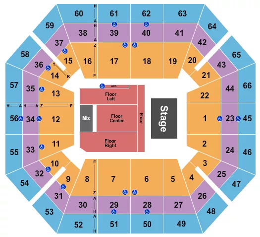 seating chart for ExtraMile Arena - Los Tigres del Norte - eventticketscenter.com